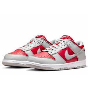Nike Dunk Low Size 12 Red Silver Reverse Ultraman FQ6965-600‎ Retro Streetwear